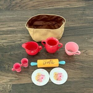 Barbie Party Baking Set - Red, Pink, and Gold